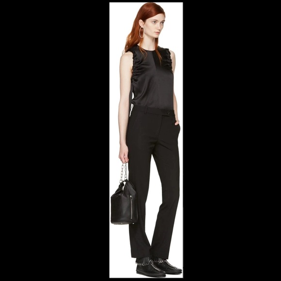 ✨🎉HP🎉✨ ALEXANDER WANG ‘Montana’ Black Leather Moccasin Fringe Boots | 38.5/8.5 - Picture 6 of 15